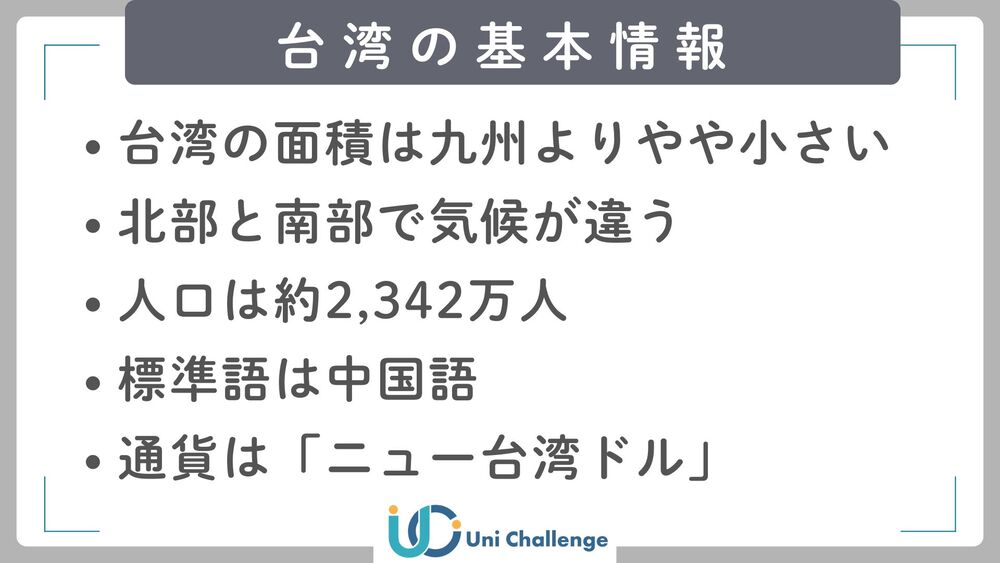 台湾 基本情報