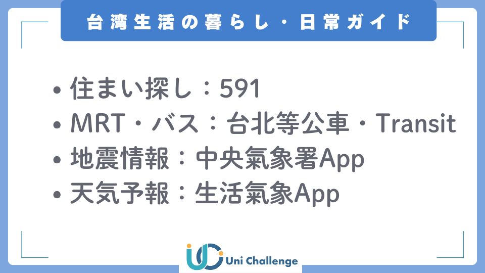台湾 生活ガイド