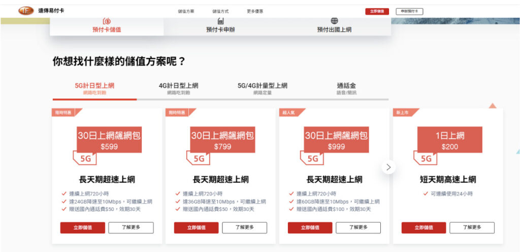 遠傳電信 プリペイド
