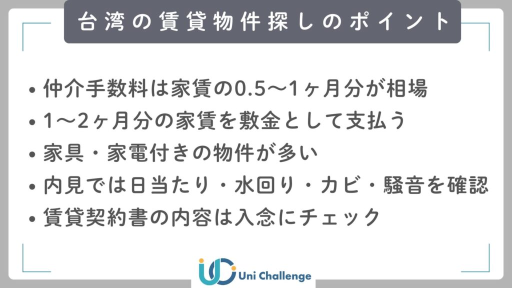 台湾 賃貸物件